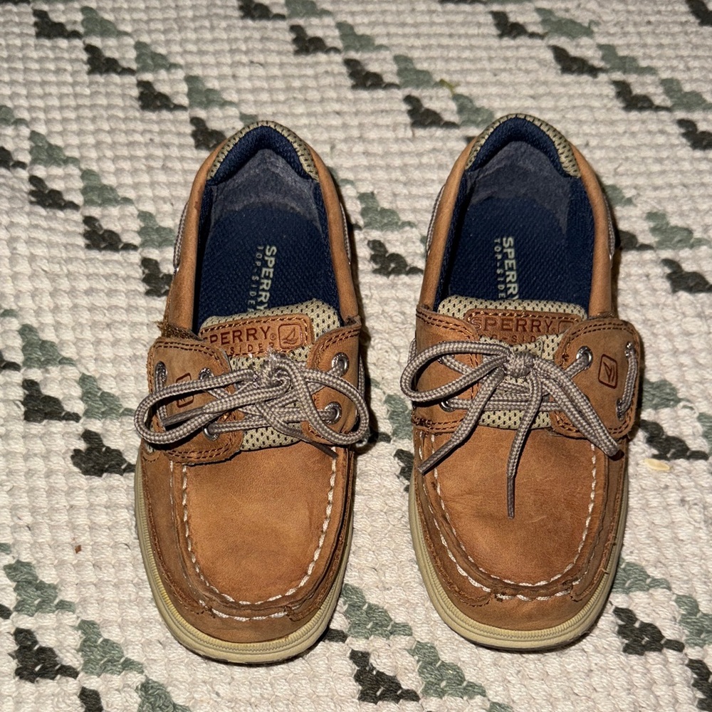 Sperry Tan Leather Boat Shoes